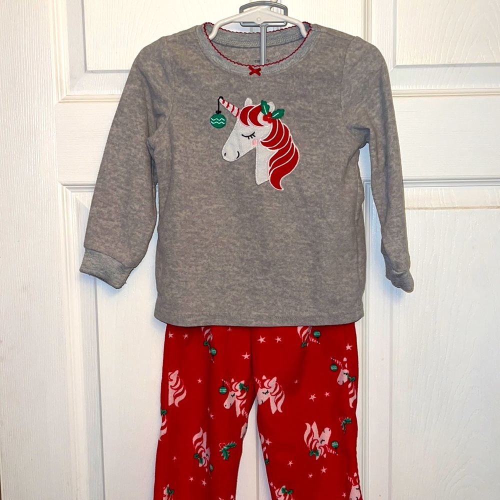 Christmas unicorn pjs